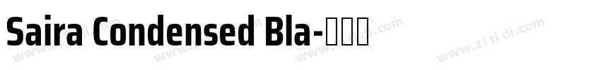 Saira Condensed Bla字体转换